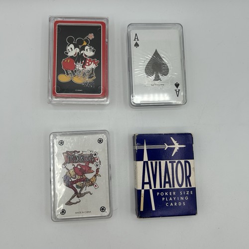 Lot 22 Full Decks Vintage Playing Cards Hoyle Disney Casino Maverick Marvel Etc - Picture 16 of 16