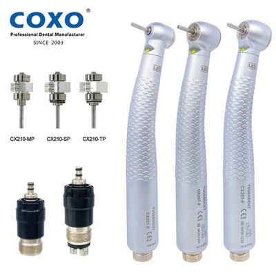 COXO CX207-F Dental LED E-generator Self Power Handpiece NSK Coupling 2/4 Holes