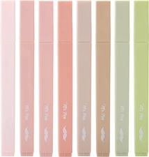 Mr. Pen- Aesthetic Highlighters, 8 Pcs, Chisel Tip, Boho Colors, No Bleed Bible