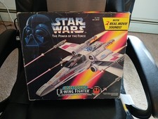 New in Box STAR WARS Power of the Force X-Wing Fighter Electronic 1995 New