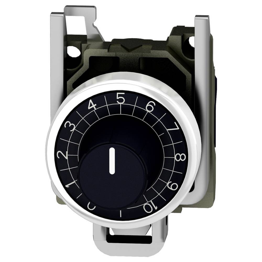 Potentiomètre Harmony XB4BD912R10K - Commande métallique Ø22 10k