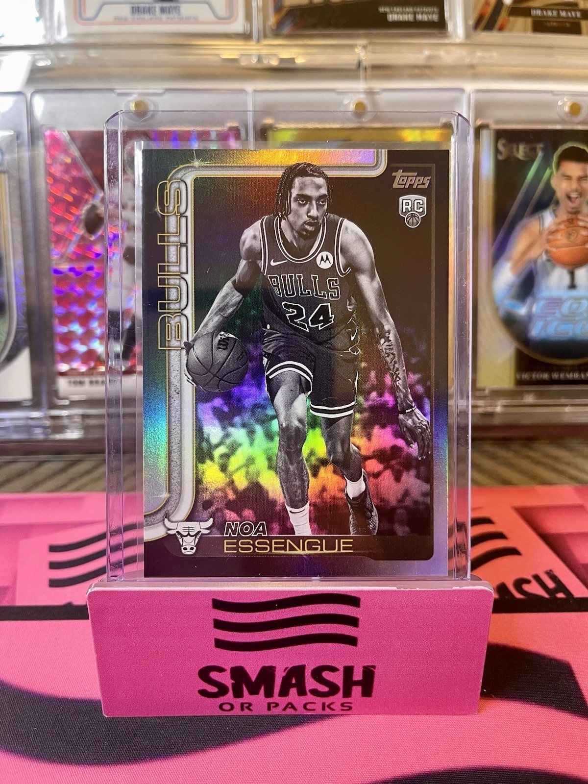 2025-26 Topps Blackout Noa Essengue SP #212 RC Black Friday Target Rookie Bulls.