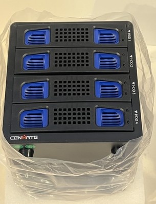 Cenmate 4 Bay DAS Hard Drive Enclosure Cooling 2.5/3.5 SATA HDD