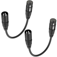 3 Pin to 5 Pin DMX Lighting Cable 2 Pack, 3Pin Male to 5Pin Female XLR/DMX Ad...