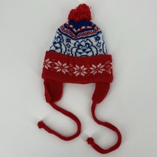 VTG 90s Baby Looney Tunes Taz Earflap Beanie Hat Youth Kids Winter Stocking Cap