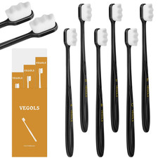 Adult Extra Soft Toothbrush with 20000 Soft Bristles, Pack of 6 Micro Nano Man