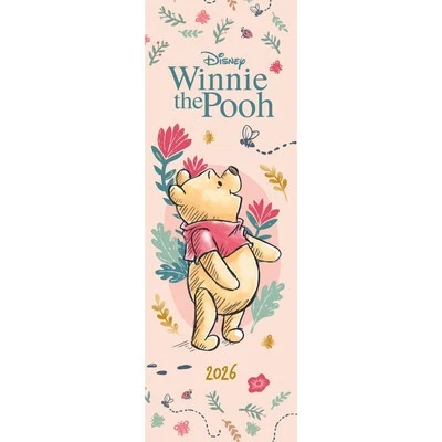 DANILO PROMOTIONS LTD 2026 Winnie The Pooh Slim Calendar – Official Product – Disney Classics