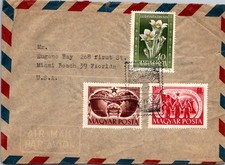 GOLDPATH: Hungary cover 1960 to USA airmail CV909_P19