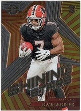 2023 Panini Illusions Shining Stars Bijan Robinson Rookie Insert Card RC #17