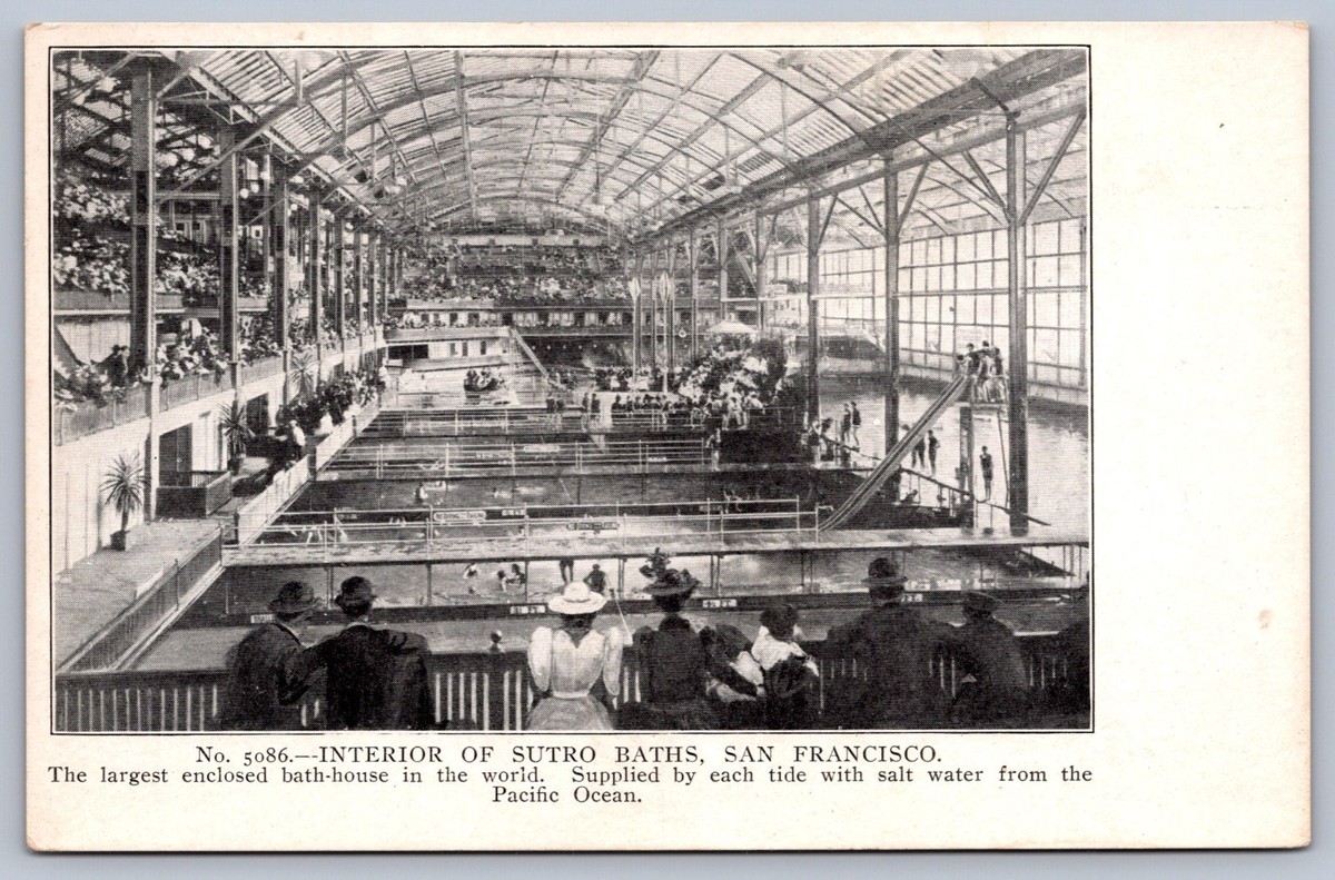 Postcard San Francisco CA Interior of Sutro Baths | eBay