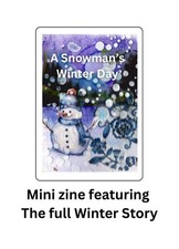 ACEO Original Art ATC | Card 9| Handmade Collage |   by Tehillah Winter Story