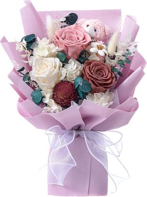 Polylove Forever Flower Bouquet Flowers for Delivery Prime Preserved Roses with 