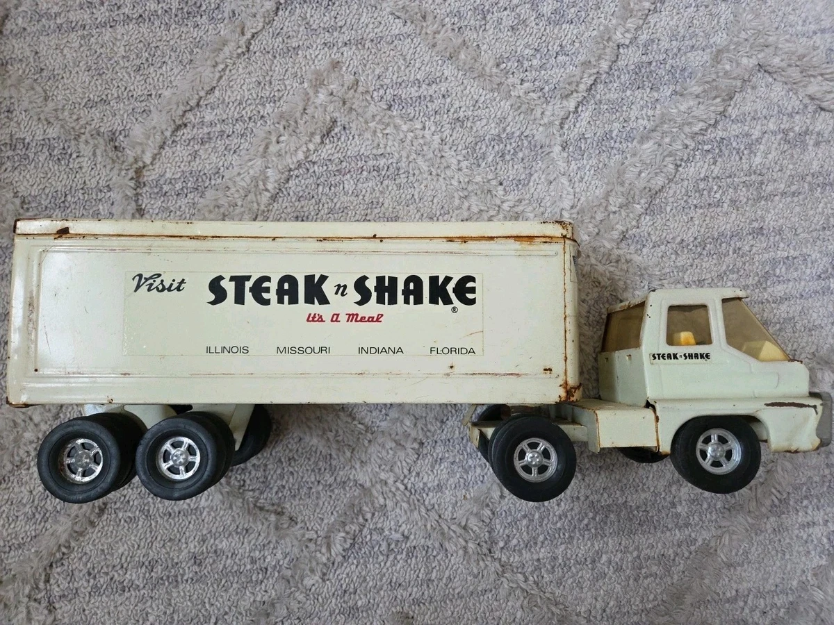 Camion D'expédition Structo Vintage - Acier Pressé - Noir - Années 60 - États-Unis