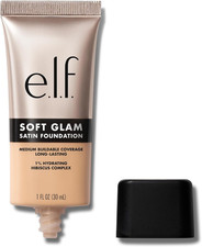 E.L.F. Soft Glam Foundation, Medium Coverage, Long-Lasting & Buildable Foundatio
