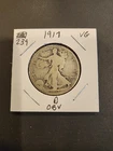 1917-D Walking Liberty Half Dollar Obverse Mint Mark Very Good Condition