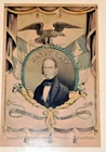 Framed  1844 Currier Lithograph HENRY CLAY Whig National Convention Banner