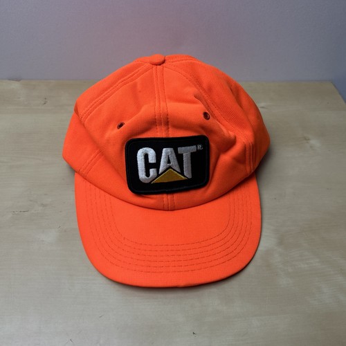 Tonkin Caterpillar Orange Trucker Hat Used