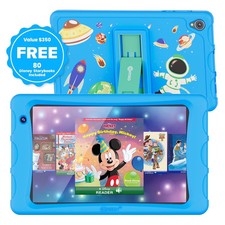 Contixo 8" Kids Tablet, 2025 Model, 80 FREE Disney eBooks, Educational Android T