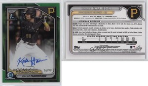 2024 Bowman Chrome Prospect Green Lava Refractor /99 Kalae Harrison #CPA-KH Auto