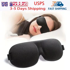 1PCS Travel 3D Eye Mask Sleep Soft Padded Shade Cover Rest Relax Blindfold US