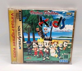 Fighting Vipers + Virtua Fighter Kids (SEGA Saturn)  W/ Obi - Import - US Seller