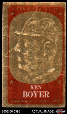 1965 Topps Embossed #47  Ken Boyer  Cardinals 1.5 - FAIR