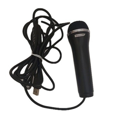Konami Logitech USB Microphone Mic Black ICES-003 Playstation Xbox Wii