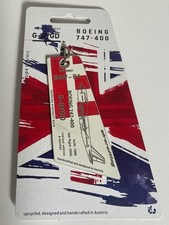 Aircrafttag Boeing 747 British Airways G-BYGD Emergency Cut Jak Aviationtag