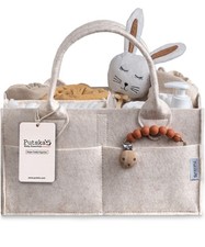 Baby Diaper Caddy Organizer - Nursery Storage Basket for Diaper Station, Baby...