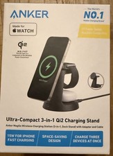 NEW Anker Ultra-Compact 3-in-1 Qi2 Charging Stand MagSafe BLACK LOWEST