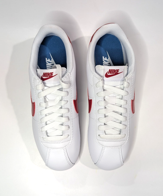 Nike Cortez leather sneakers white red blue swoosh size 10 WMNS) Nike Classic Cortez Leather  main image 2