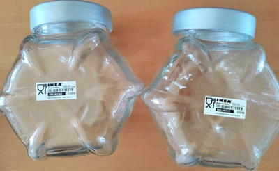 2 used excellent IKEA FÖRVAR Glass Jar with Lid (1.8 L) - Image 1 of 4
