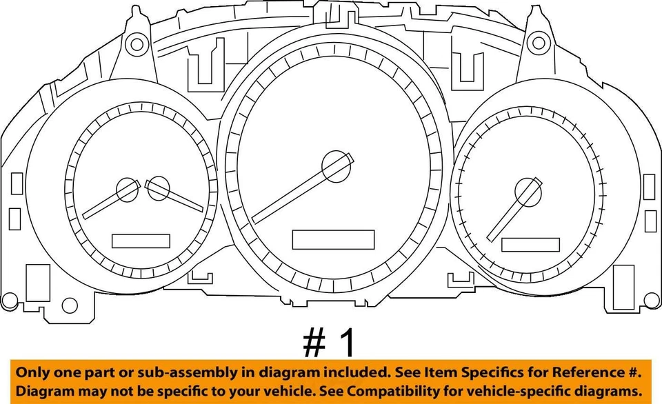 Cuadro de instrumentos velocímetro Mercedes-Benz C250 2014-2015 medidores EXS61 Foto 4 de 4