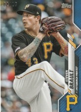 Steven Brault 2020 Topps Mini On Demand Blue Parallel 02/10  #383 Pirates