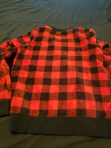 Wondershop Women's Medium Red Plaid Pullover Sleepwear Basic Cozy Soft Sweater - Picture 11 of 14