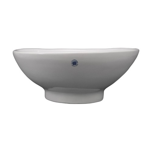 Countertop Round Vessel Bathroom Sink White with Overflow Counter Vessel Sinks - Bild 9 von 9
