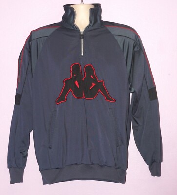 Kappa Men's 1/4 Zip Long Sleeve Pullover Size: Medium 100% Polyester