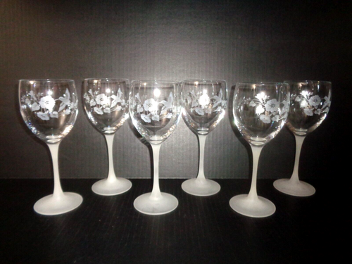 AVON Hummingbird (6) CRYSTAL RED WINE GLASSES / WATER GOBLETS 12 oz - Picture 11 of 16