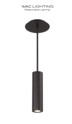 WAC Lighting Caliber 3'' Wide LED Outdoor Mini Pendant Model: PD-W36610-BZ