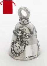 Marines Guardian Bell W/ RED BAG fits harley motorcycle ride bell gift semperfi