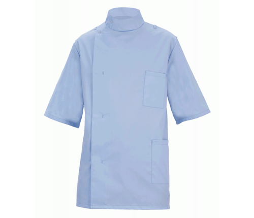 Tunica dentale uomo grigio pallido taglia 44 uniforme medica per infermiere, dentista, veterinario top - Foto 2 di 2