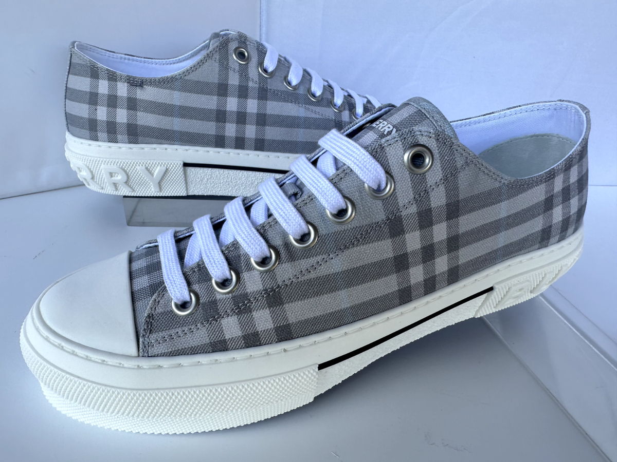 【関税＆送料込み】Burberry Jack L Low Sneakers Burberry Jack Checked Low-Top Sneakers | Saks Fifth Avenue