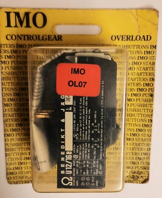 IMO OVERLOAD IMO OL07 1,2 - 1,8 Amp. New Old Stock. 