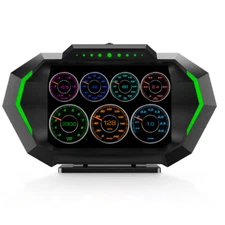 Digital Car Speedometer OBD2 GPS Headup Display HUD lnclinometer RPM Alarm Gauge