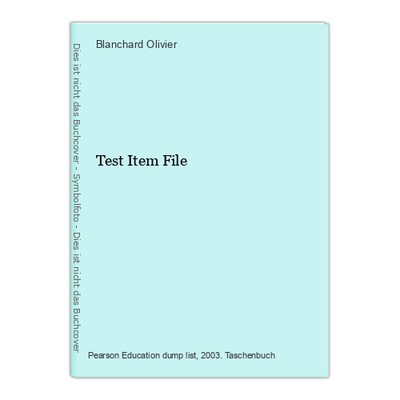 Test Item File Olivier, Blanchard