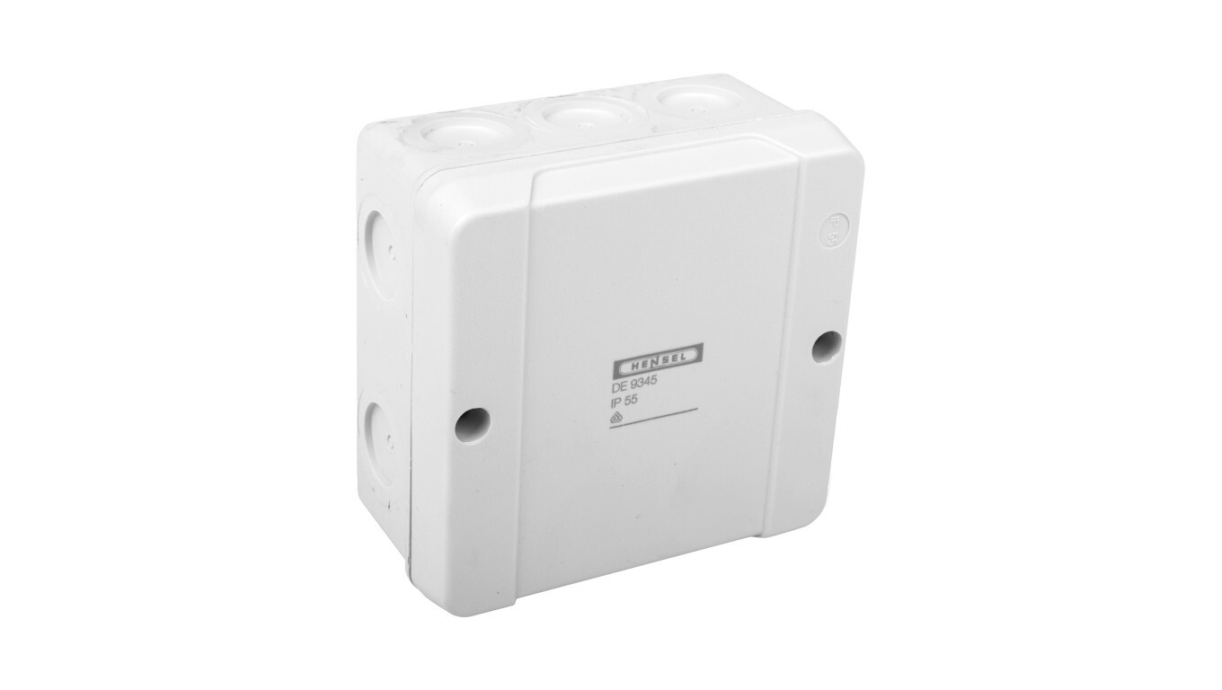 Junction box 98x98x52mm IP55 gray DE 9345 6000272 /T2UK