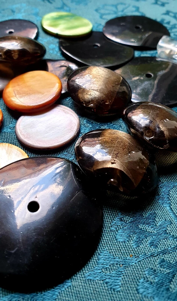 Bastlerschmuck / Perlmutt / Set / Perlen - Bild 2 von 4