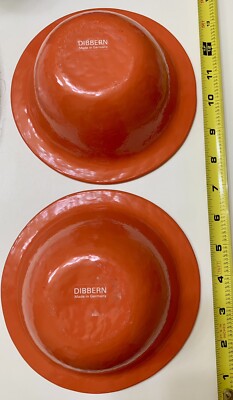 Dibbern Bowls Set Of Two Orange Color