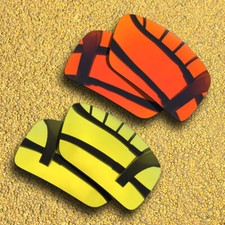 2 Pairs Polarized Lenses Replacement for-Costa Del Mar Reefton-Orange Red Golden