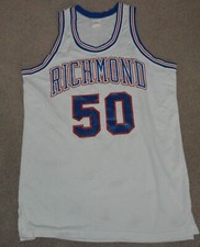 Richmond Spiders Basketball Game Worn Used 1980s Jersey Union Made